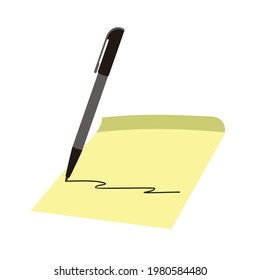 boldpoint writting on blank paper vector design
