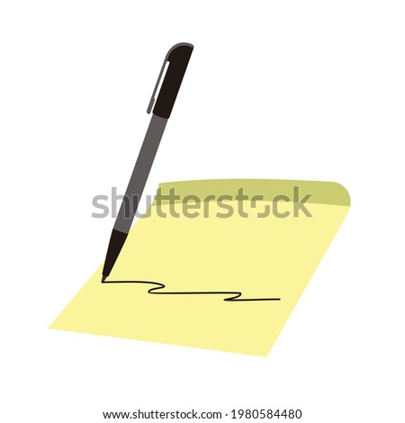 boldpoint writting on blank paper vector design