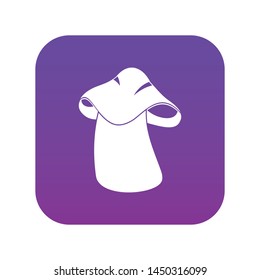 Boletus icon digital purple for any design isolated on white vector illustration