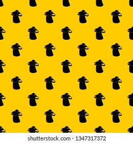 Boletus pattern seamless vector repeat geometric yellow for any design