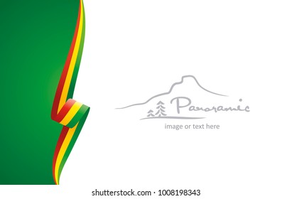 Bolivia abstract brochure cover poster background vector