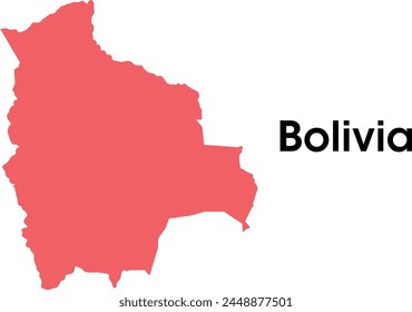 bolivia country map in vectors