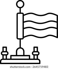 Design de ícone de estilo preenchido na Bolívia