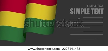 bolivia flag banner rectangle background,bolivia dark mode black tone wallpaper,website banner bolivia black and white tone with grey text.