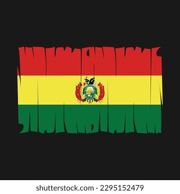 Bolivia Flag Brush Vector Illustration