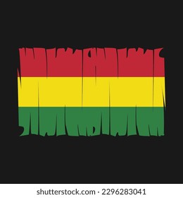 Bolivia Flag Brush Vector Illustration