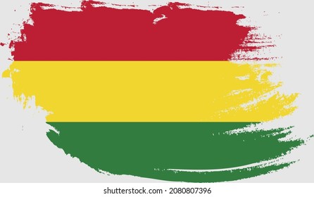 Bolivia flag in grunge style