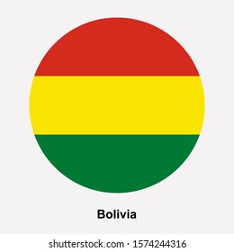 Bolivia flag icon isolated vector illustration