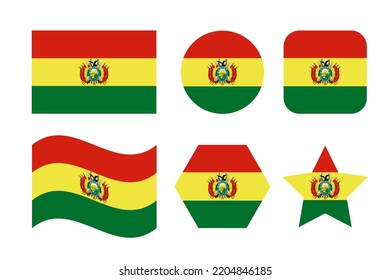 Bolivia Flag Simple Illustration For Independence Day Or Election