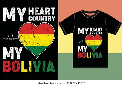 Bolivia Flag T-shirt Designs.Typography Vector Design.
Funny Bolivia T-Shirt