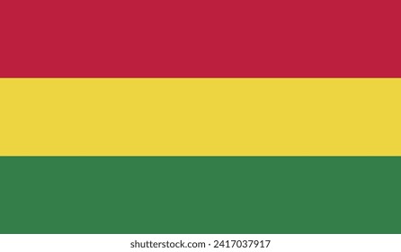 Bolivia Flag Vector Design Stock Illustration