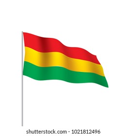 Bolivia flag, vector illustration