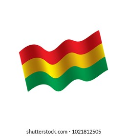 Bolivia flag, vector illustration
