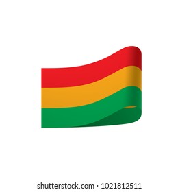 Bolivia flag, vector illustration