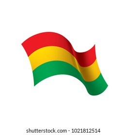 Bolivia flag, vector illustration
