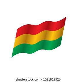 Bolivia flag, vector illustration