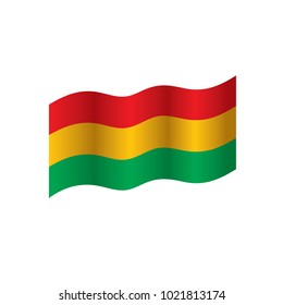 Bolivia flag, vector illustration