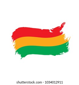 Bolivia flag, vector illustration
