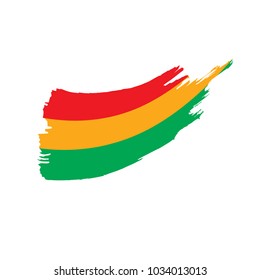 Bolivia flag, vector illustration