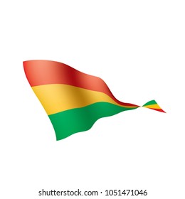 Bolivia flag, vector illustration