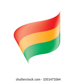 Bolivia flag, vector illustration
