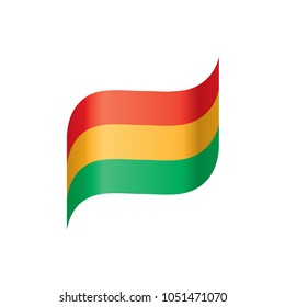 Bolivia flag, vector illustration