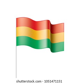 Bolivia flag, vector illustration