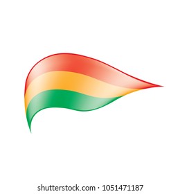 Bolivia flag, vector illustration