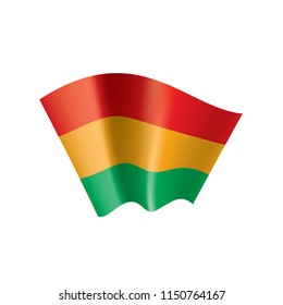 Bolivia flag, vector illustration