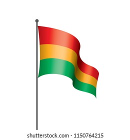 Bolivia flag, vector illustration