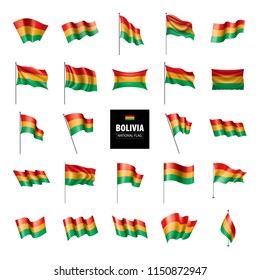 Bolivia flag, vector illustration