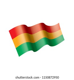 Bolivia flag, vector illustration