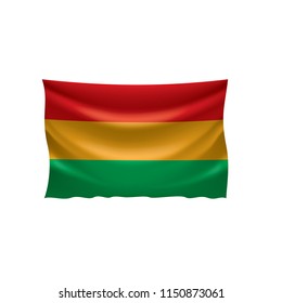 Bolivia flag, vector illustration