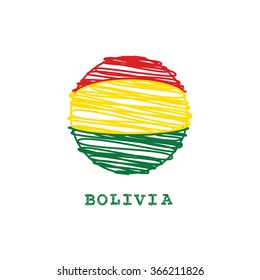 Bolivia flag vector illustration.