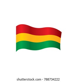 Bolivia flag, vector illustration