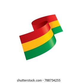 Bolivia flag, vector illustration