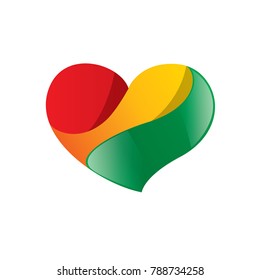 Bolivia flag, vector illustration