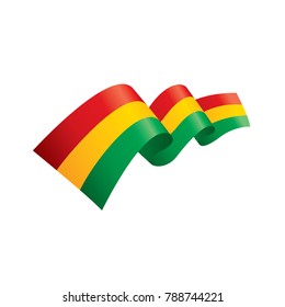 Bolivia flag, vector illustration