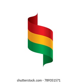 Bolivia flag, vector illustration