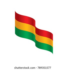 Bolivia flag, vector illustration
