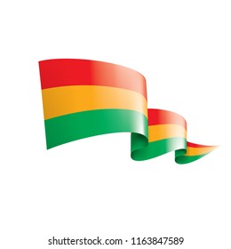 Bolivia flag, vector illustration on a white background.