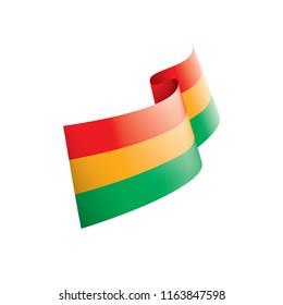 Bolivia flag, vector illustration on a white background.