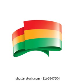 Bolivia flag, vector illustration on a white background.