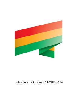 Bolivia flag, vector illustration on a white background.