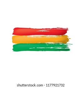 Bolivia flag, vector illustration on a white background