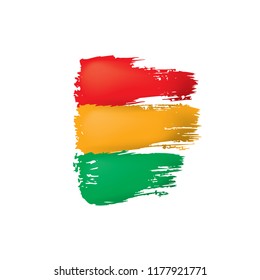 Bolivia flag, vector illustration on a white background