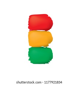 Bolivia flag, vector illustration on a white background