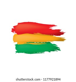 Bolivia flag, vector illustration on a white background
