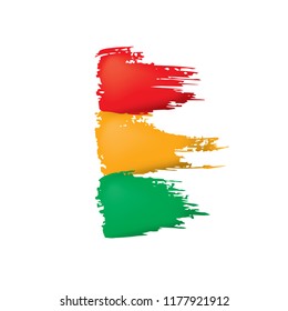 Bolivia flag, vector illustration on a white background