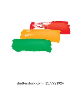 Bolivia flag, vector illustration on a white background